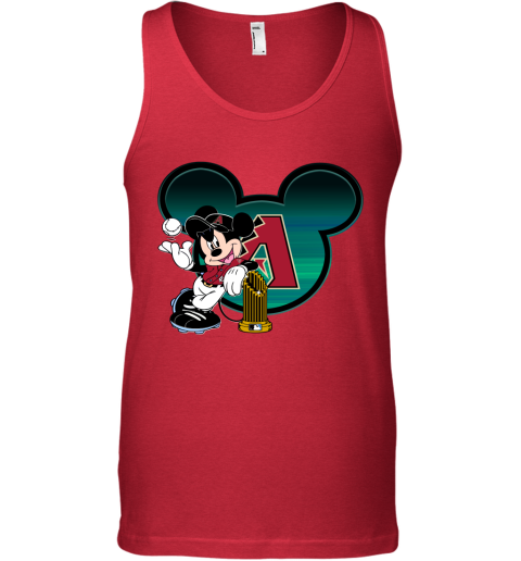 MLB Arizona Diamondbacks The Commissioner's Trophy Mickey Mouse Disney Baseball T Shirt o3Q503R5qXW unisex tank 17 95 151514 front red