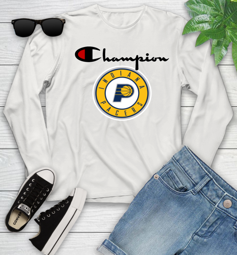NBA Basketball Indiana Pacers Champion Shirt Youth Long Sleeve 10