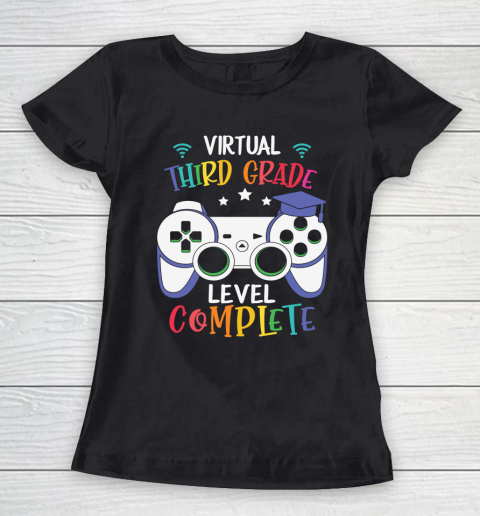 Back To School Shirt Virtual third Grade level complete Women's T-Shirt