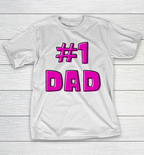 #1 Dad, WORLD'S BEST DAD  Happy Fathers Day T-Shirt