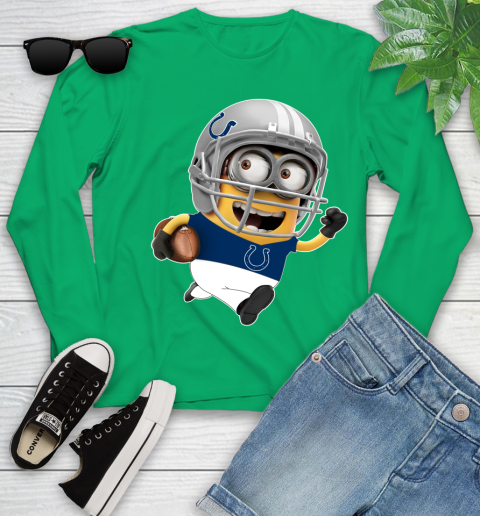 NFL Indianapolis Colts Minions Disney Football Sports Youth Long Sleeve 6