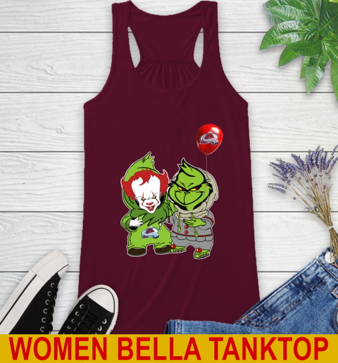 Colorado Avalanche Baby Pennywise Grinch Christmas NHL Hockey Racerback Tank 3