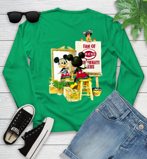 MLB Baseball Cincinnati Reds Mickey Drawing Shirt 118