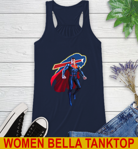 NFL Superman DC Sports Football Buffalo Bills Racerback Tank 11