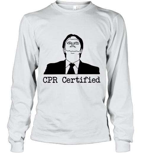 First Aid Fail CPR Certified The Office Youth Long Sleeve