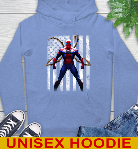 MLB Baseball New York Yankees Spider Man Avengers Marvel American Flag Shirt Hoodie 11