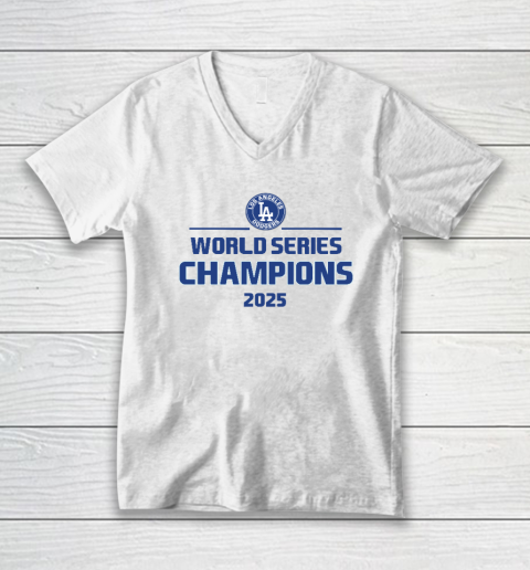 Los Angeles Dodgers World Series Champions 2025 V-Neck T-Shirt