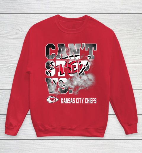 NFL Kansas City Chiefs Can't Stop Vs Youth Sweatshirt 7