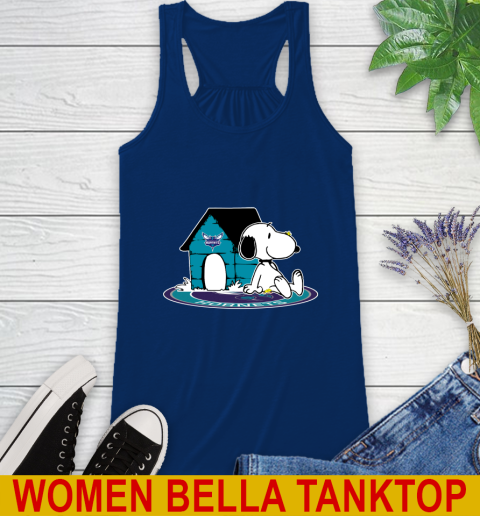 NBA Basketball Charlotte Hornets Snoopy The Peanuts Movie Shirt Racerback Tank 9