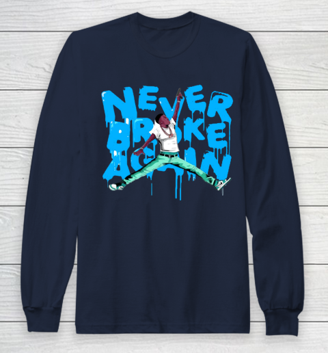 Never Broke Again NBA Long Sleeve T-Shirt 2