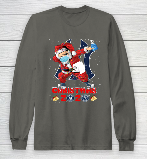 New York Yankees Funny Santa Claus Dabbing Christmas 2020 MLB Long Sleeve T-Shirt 5