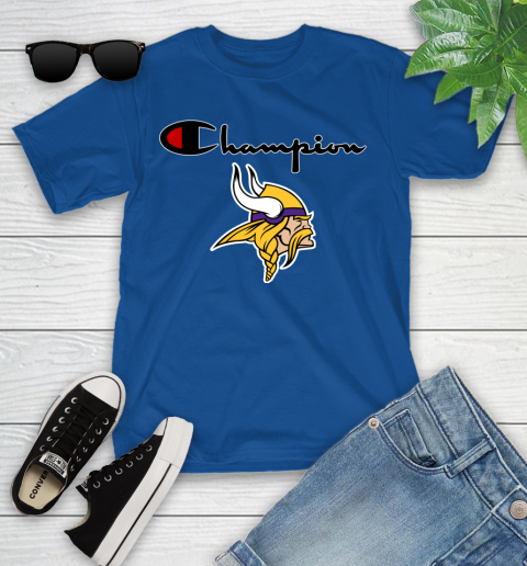 NFL Football Minnesota Vikings Champion Shirt Youth T-Shirt 6