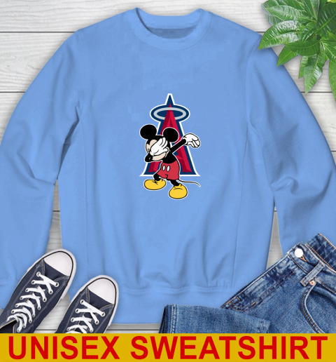 Los Angeles Angels MLB Baseball Dabbing Mickey Disney Sports Sweatshirt 11