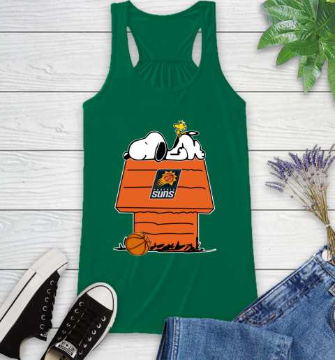 Phoenix Suns NBA Basketball Snoopy Woodstock The Peanuts Movie Racerback Tank 7