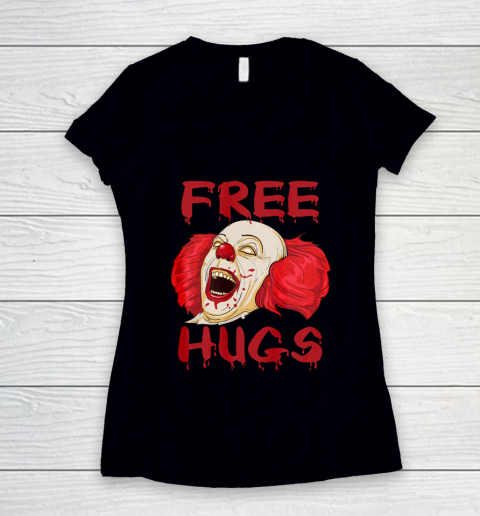 Free Hugs T Shirt Evil Killer Scary Clown Halloween Gift Tee Free Hugs T Shirt Evil Killer Scary Clown Halloween Gift Tee