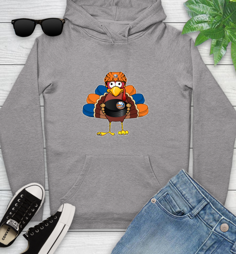 New York Islanders Turkey Thanksgiving Day Youth Hoodie 6