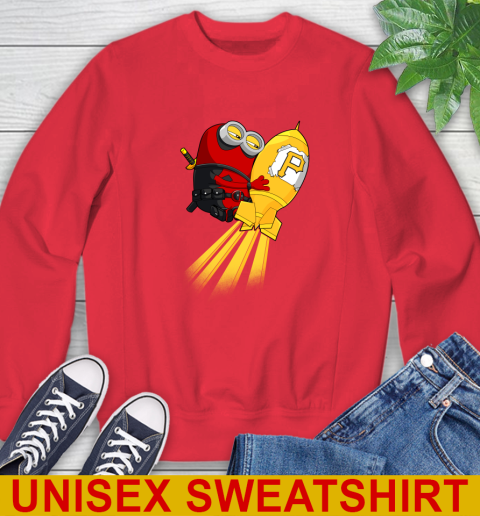 MLB Baseball Pittsburgh Pirates Deadpool Minion Marvel Shirt Sweatshirt 12