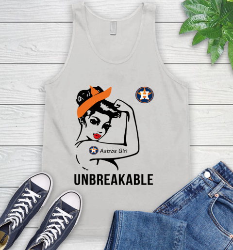 MLB Houston Astros Girl Unbreakable Baseball Sports Tank Top