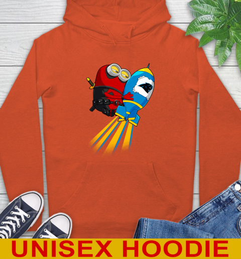 NFL Football Carolina Panthers Deadpool Minion Marvel Shirt Hoodie 4