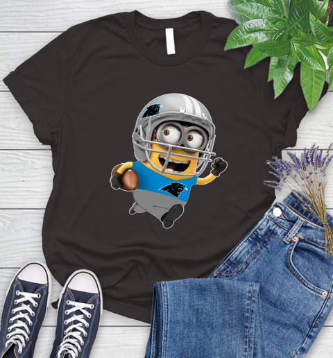 NFL Carolina Panthers Minions Disney Football Sports Women's T-Shirt 8