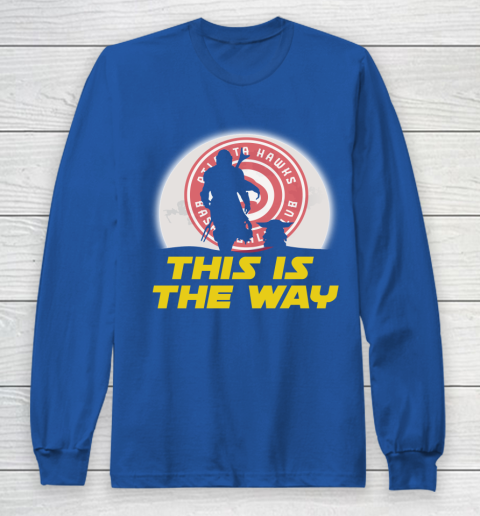 Atlanta Hawks NBA Basketball Star Wars Yoda And Mandalorian This Is The Way Long Sleeve T-Shirt 6