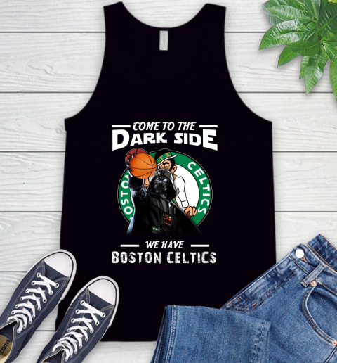 NBA Come To The Dark Side We Have Boston Celtics Star Wars Darth Vader Basketball Tank Top