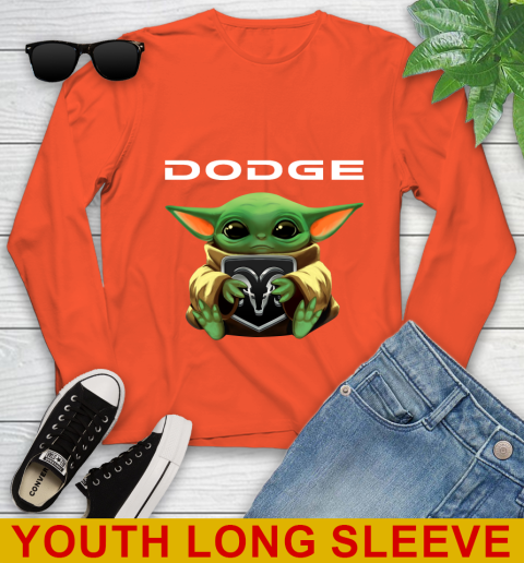Star Wars Baby Yoda Hugs Dodge Car Shirt 119