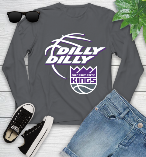 NBA Sacramento Kings Dilly Dilly Basketball Sports Youth Long Sleeve 8