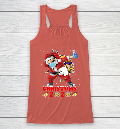 Minnesota Vikings Funny Santa Claus Dabbing Christmas 2020 NFL Racerback Tank 3