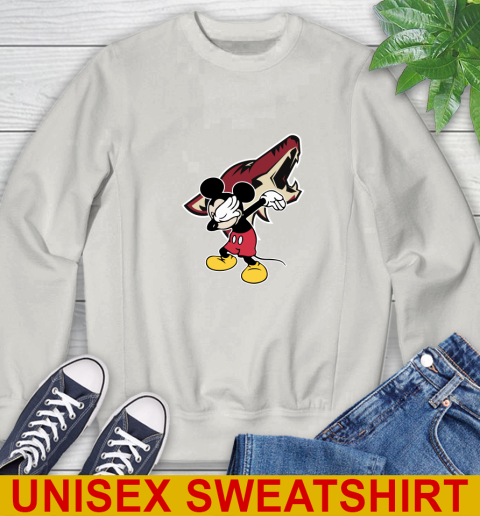 Arizona Coyotes NHL Hockey Dabbing Mickey Disney Sports Sweatshirt 12