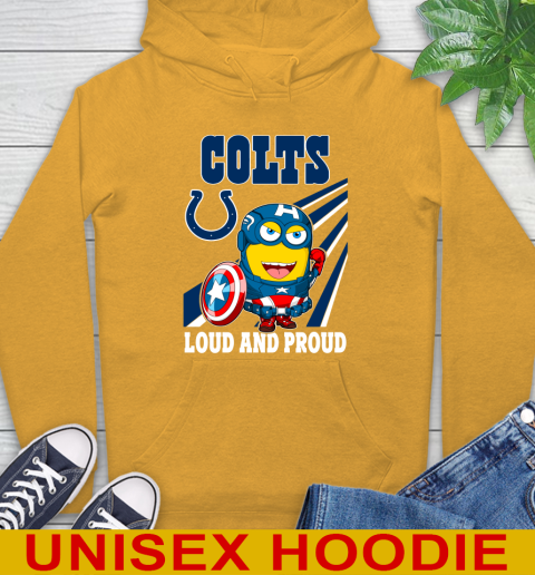 NFL Football Indianapolis Colts Captain America Marvel Avengers Minion Shirt Hoodie 2