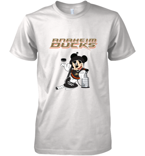 Mickey Anaheim Ducks With The Stanley Cup Hockey NHL Premium Men's T-Shirt