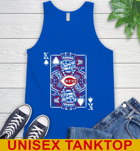 Cincinnati Reds MLB Baseball The King Of Spades Death Cards Shirt Tank Top 4
