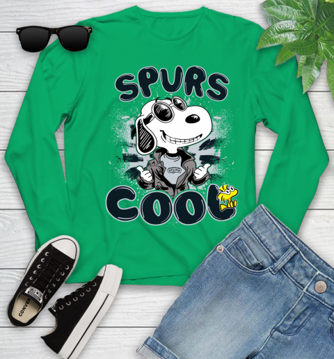 NBA Basketball San Antonio Spurs Cool Snoopy Shirt Youth Long Sleeve 6
