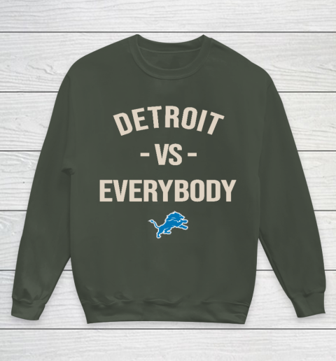 Detroit Lions Vs Everybody Youth Sweatshirt - Image 9