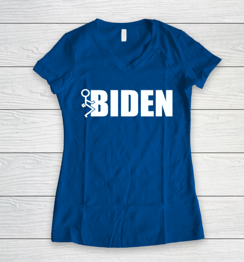 Fuck Joe Biden Women's V-Neck T-Shirt 7