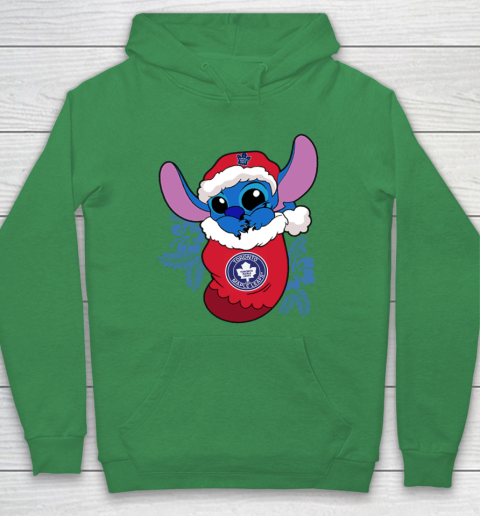 Toronto Maple Leafs Christmas Stitch In The Sock Funny Disney NHL Hoodie 8