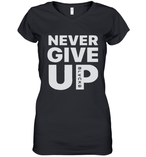 Mo Salah Never Give Up Women's V-Neck T-Shirt