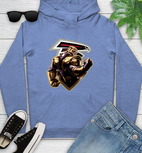 NFL Thanos Avengers Endgame Football Sports Atlanta Falcons Youth Hoodie 12