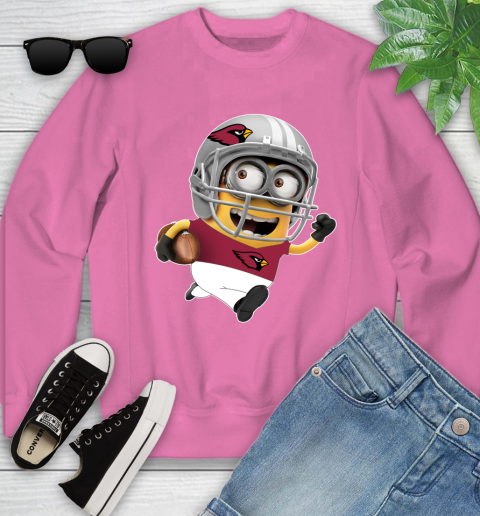 NFL Arizona Cardinals Minions Disney Football Sports Youth Sweatshirt 7