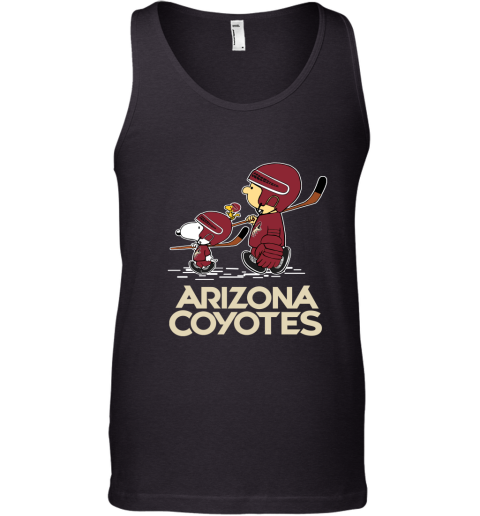 Let's Play Arizona Coyotes Ice Hockey Snoopy NHL Tank Top