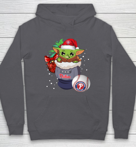 Philadelphia Phillies Christmas Baby Yoda Star Wars Funny Happy MLB Hoodie 7