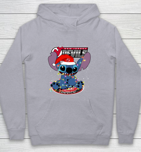 New Jersey Devils NHL Hockey noel stitch Christmas Youth Hoodie 4