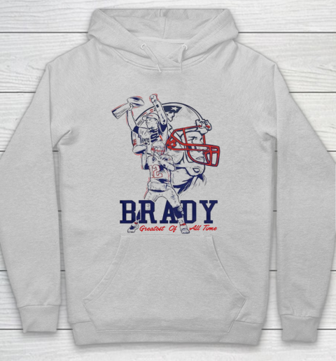 Tom Brady New England Patriots Greatest Of All Time Hoodie Tee For Sports