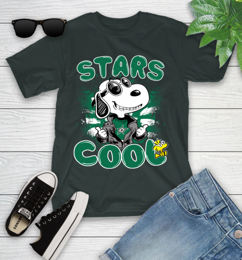 NHL Hockey Dallas Stars Cool Snoopy Shirt Youth T-Shirt 5