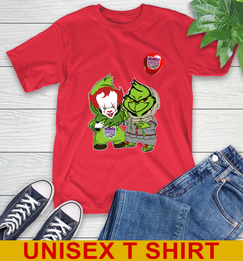 Sacramento Kings Baby Pennywise Grinch Christmas NBA Basketball T-Shirt 10
