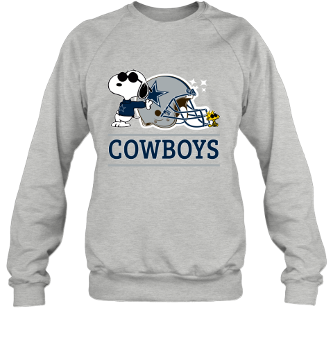 The Dallas Cowboys Joe Cool And Woodstock Snoopy Mashup Sweatshirt