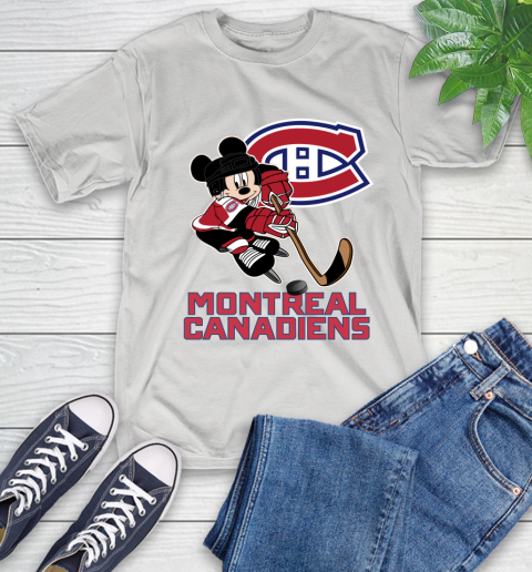 NHL Montreal Canadiens Mickey Mouse Disney Hockey T Shirt T-Shirt