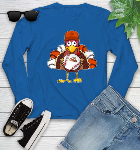 Baltimore Orioles Turkey thanksgiving Youth Long Sleeve 9