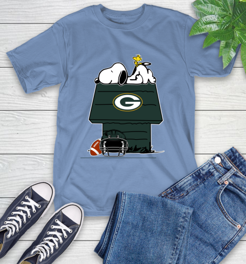 Green Bay Packers NFL Football Snoopy Woodstock The Peanuts Movie T-Shirt - Image 12
